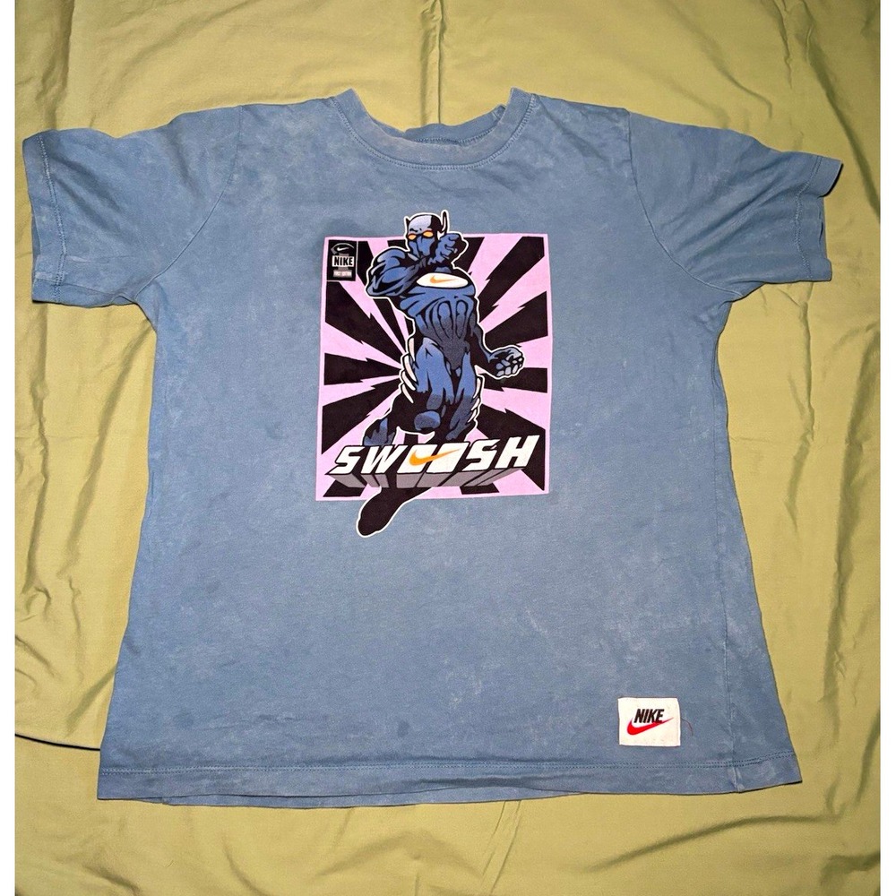 Nike The Nike Tee Men's Graphic Logo T-Shirt, Blue, Crew Neck, Size XL